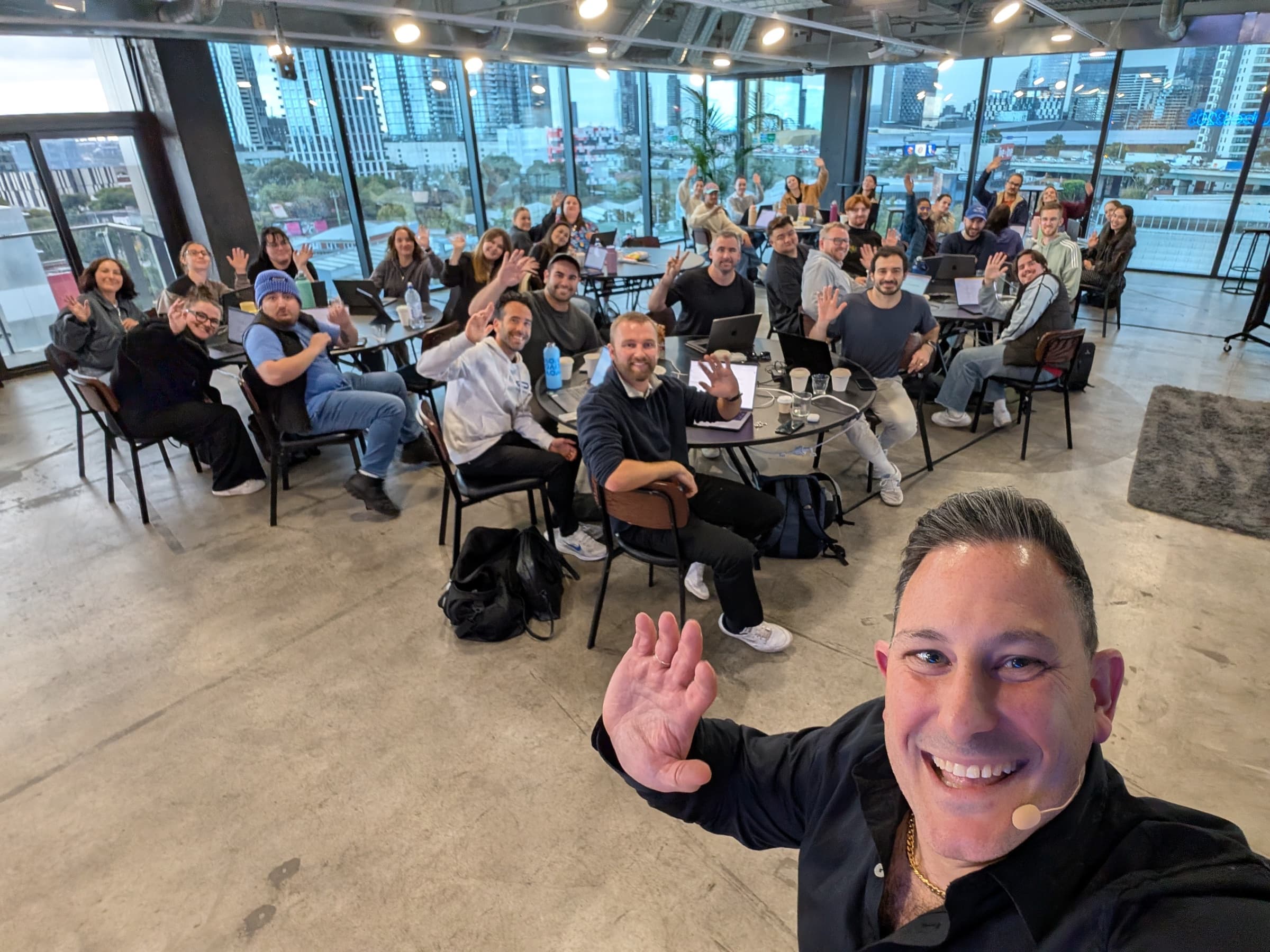 Justin Kabbani teaching AI frameworks