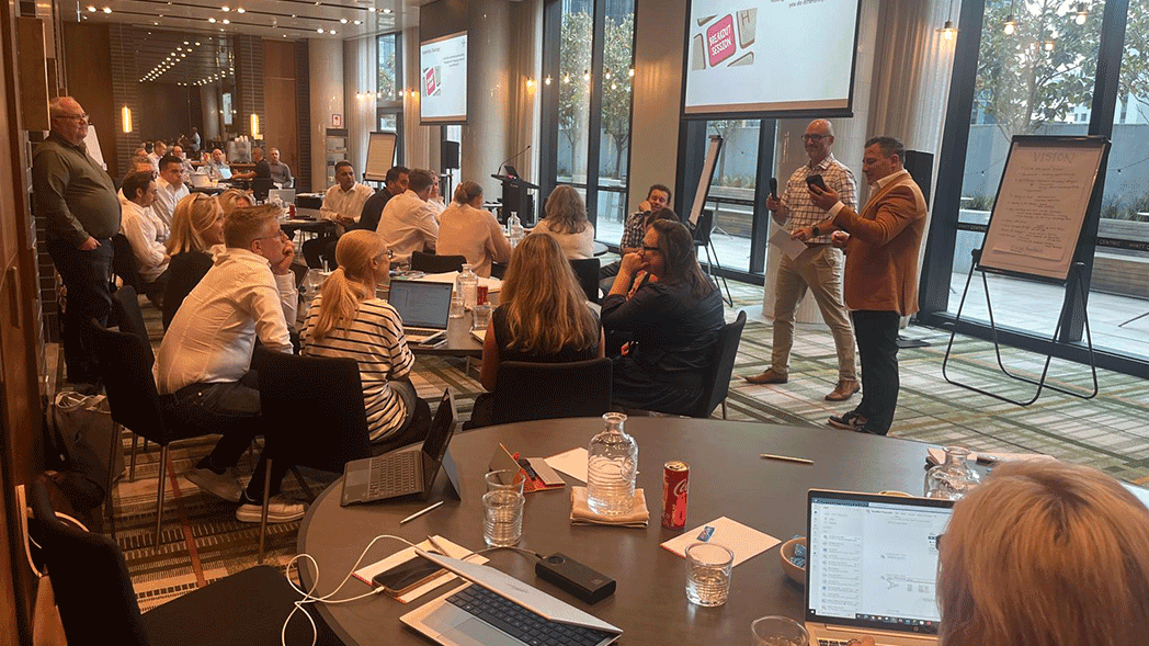 Justin Kabbani delivering corporate AI training