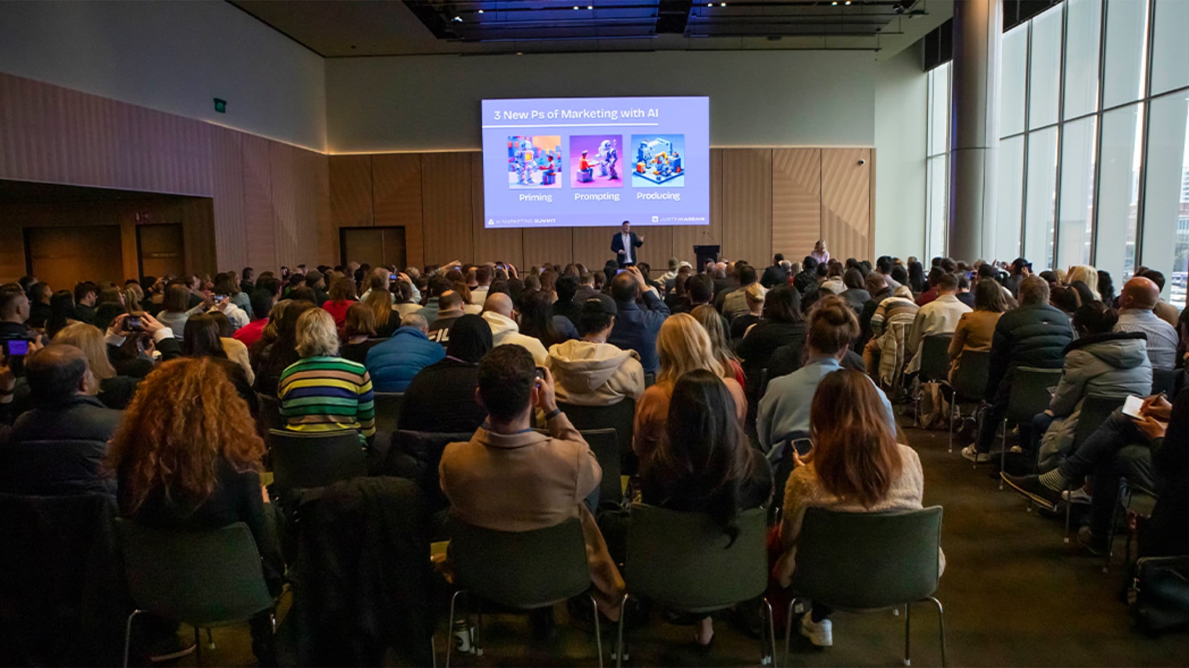 Justin Kabbani at the AI Marketing Summit, Melbourne