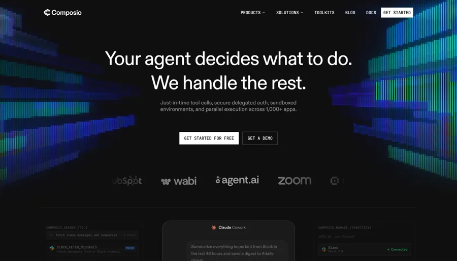 Composio homepage