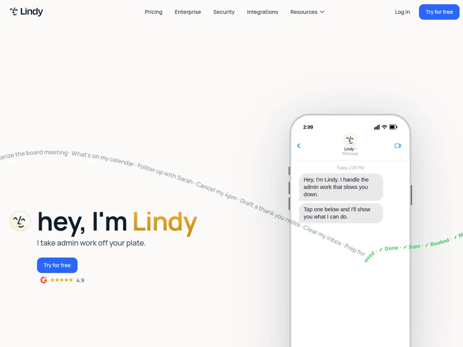 Lindy homepage