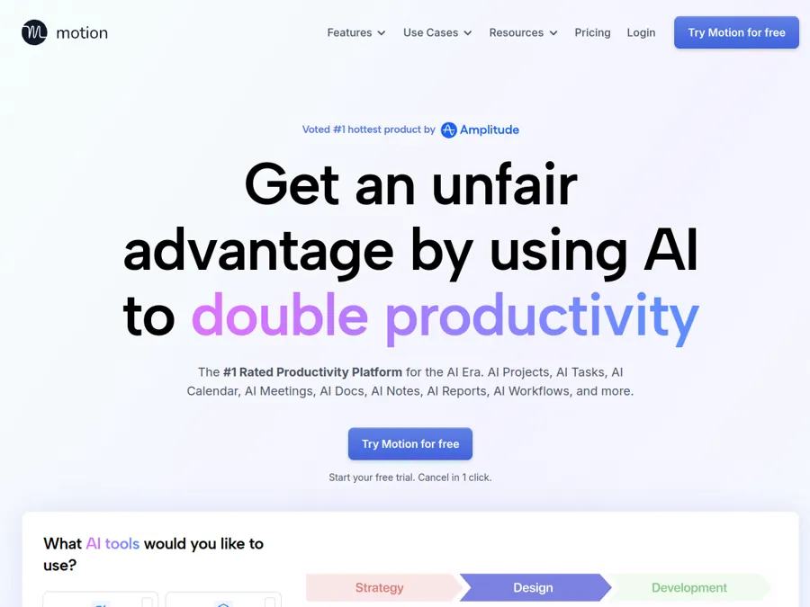 Motion homepage
